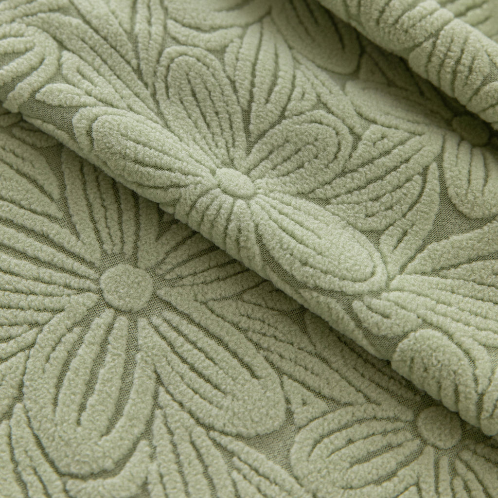 High Elastic Floral Couch Slipcover, Jacquard Stretch Non-Slip Furniture Protector