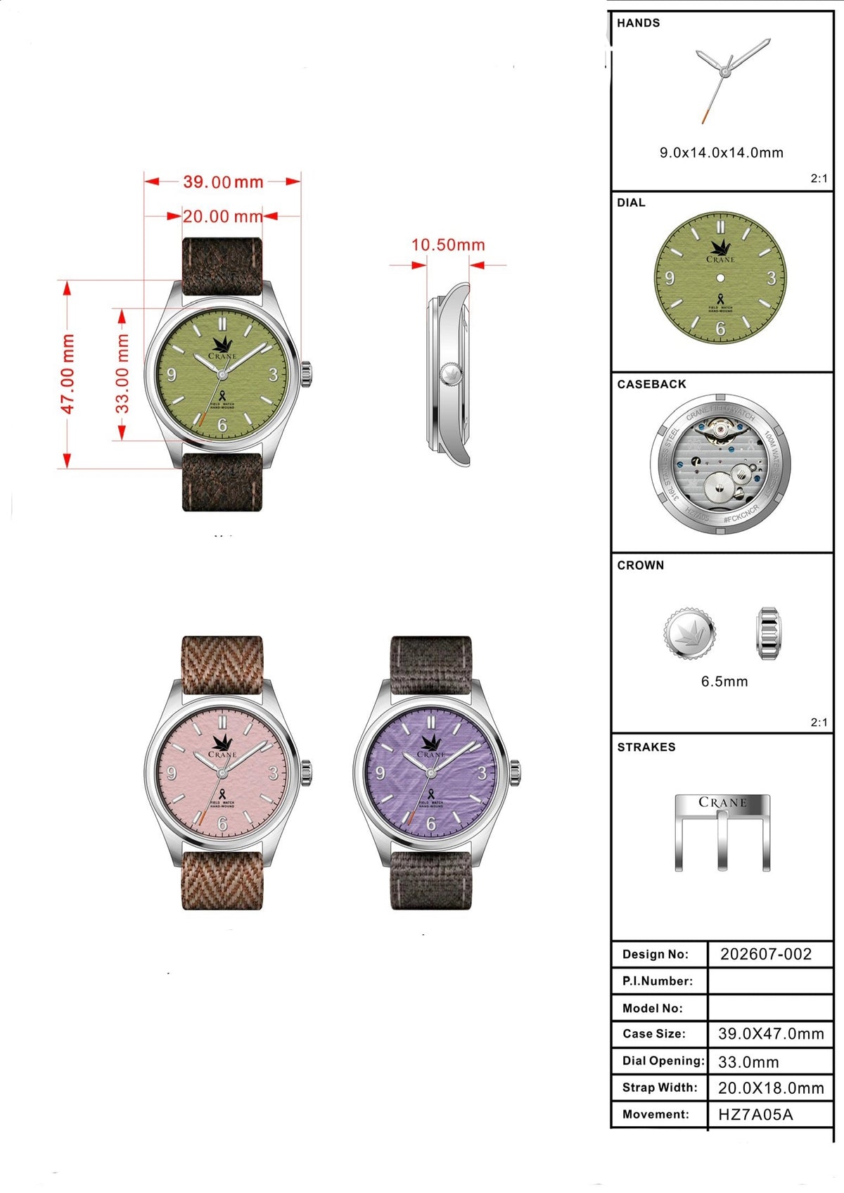 Crane Field Watch