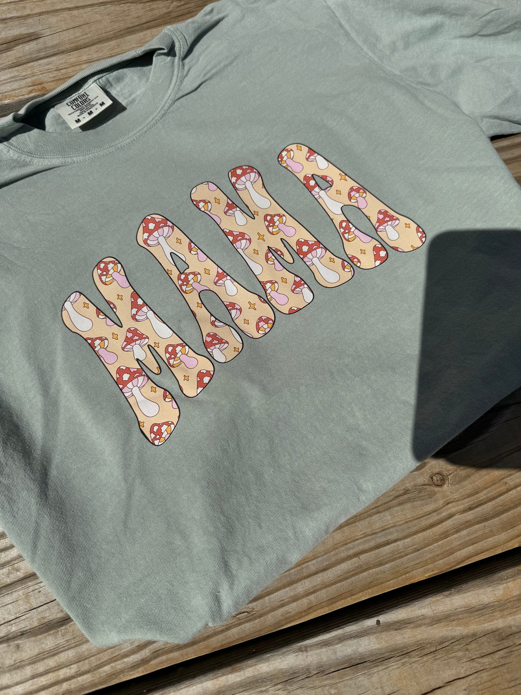 Mushroom Mama Comfort Colors Tee — Bay