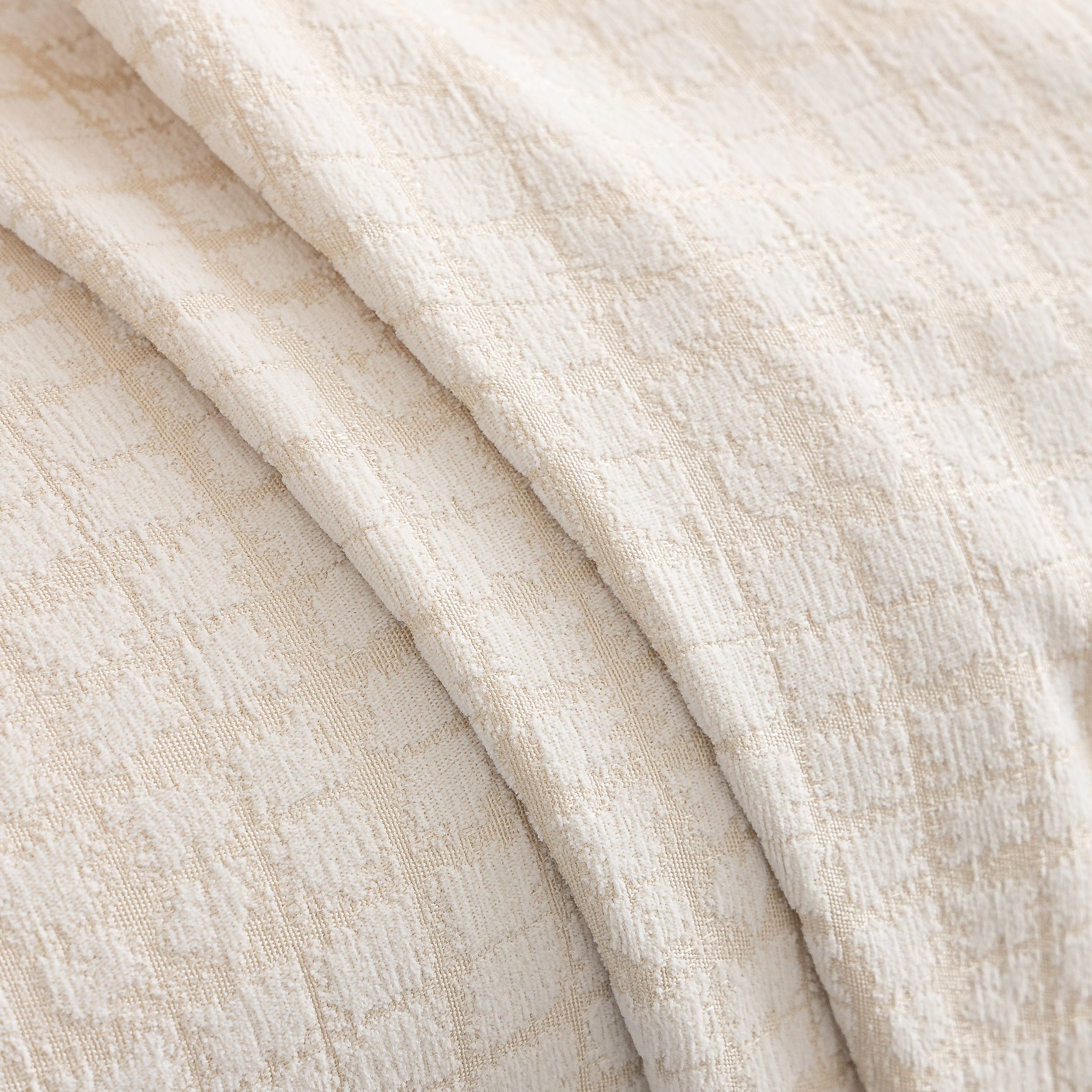 Jacquard Textured Couch Cover Throw, Soft Thick Decorative Slipcover for Couch