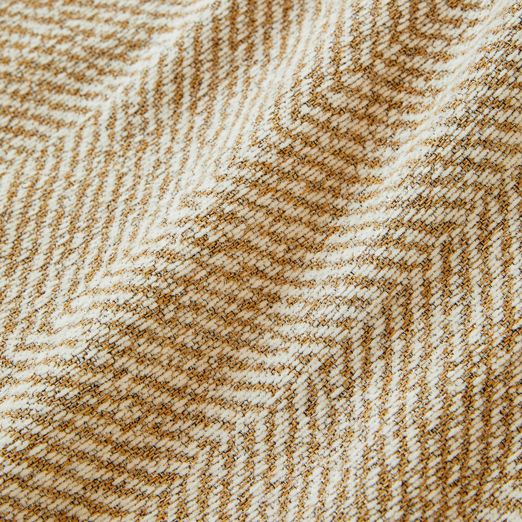 Reversible Herringbone Sofa Cover, 2-in-1 Classic British Throw Blanket for Couch