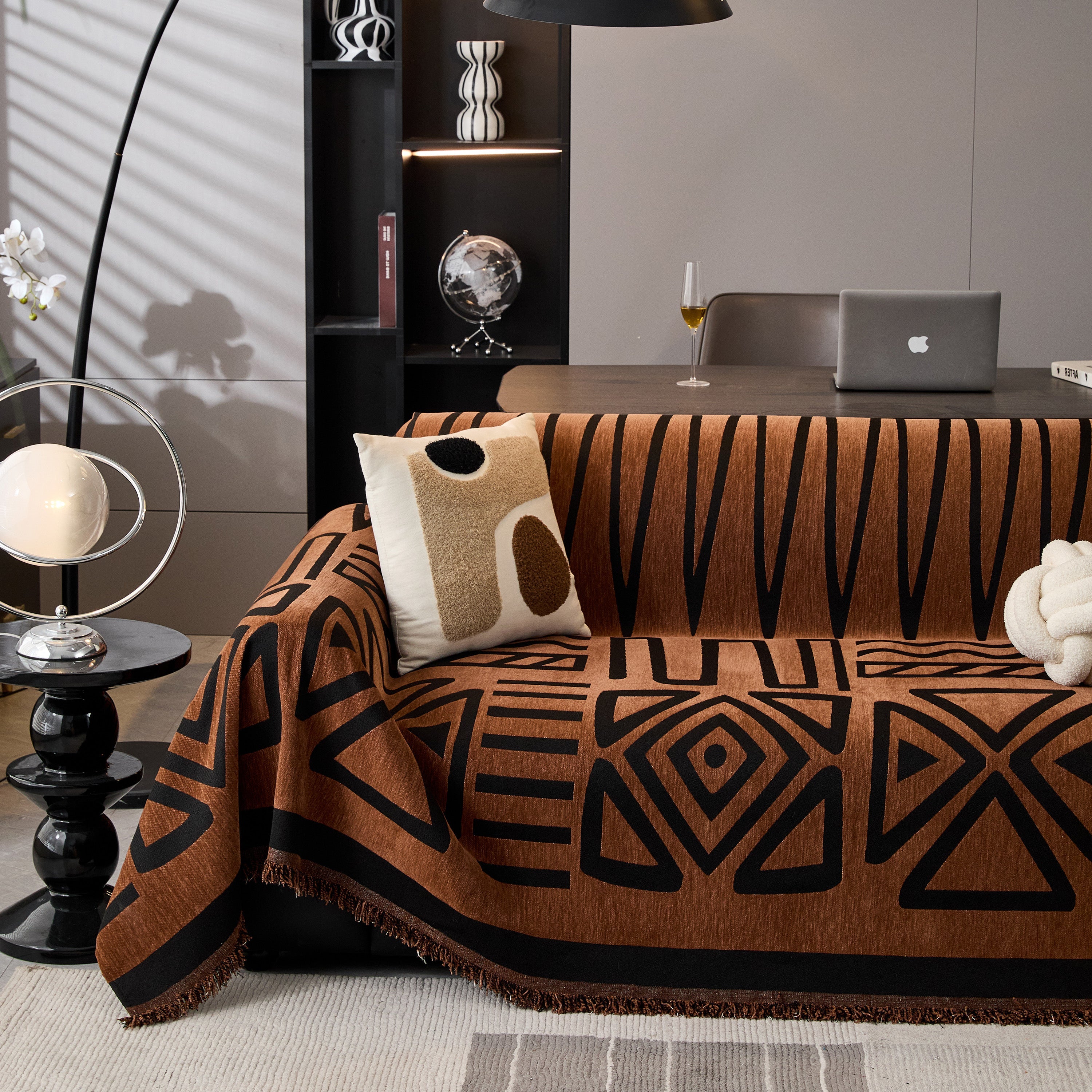 Boho Chenille Sofa Throw Covers Sectional Sofa Couch Cover Sofa Protector Covers