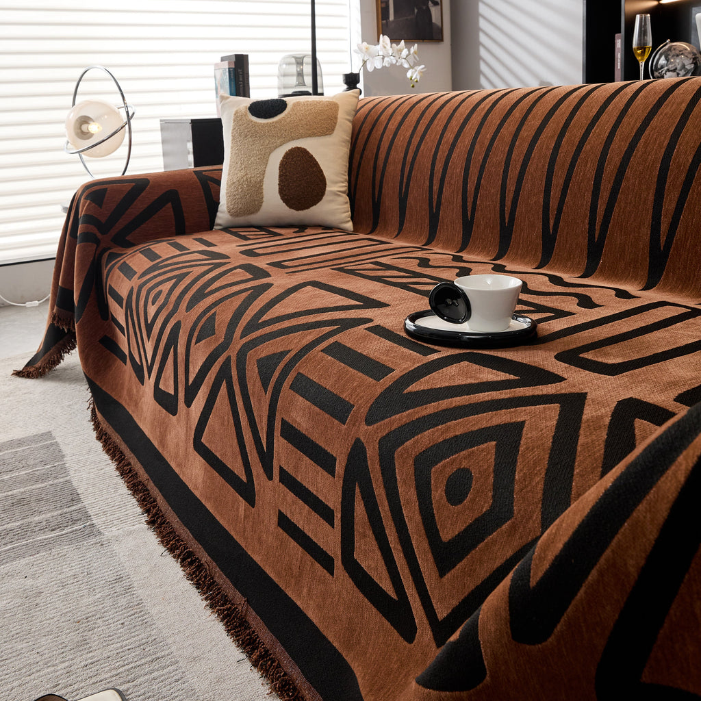 Boho Chenille Sofa Throw Covers Sectional Sofa Couch Cover Sofa Protector Covers