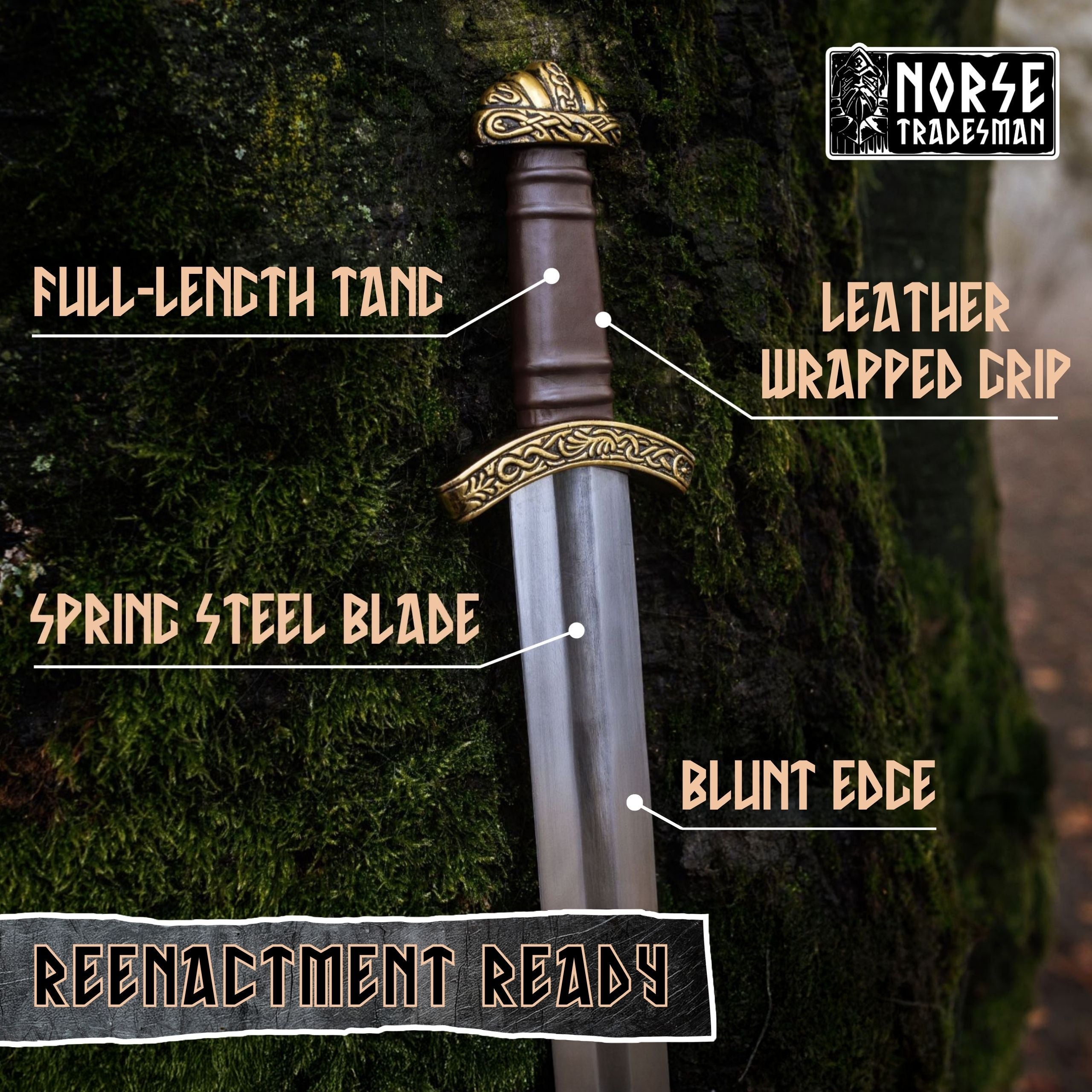 Viking Sword "Eldbroti" – Spring Steel Replica