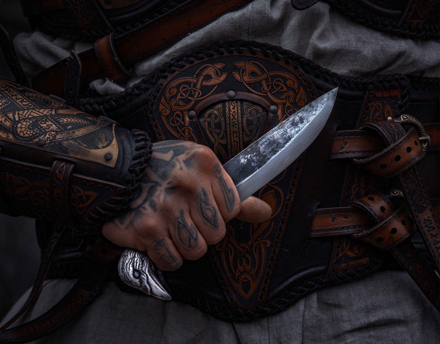 Viking Raven Knife – 5.5" Carbon Steel Blade
