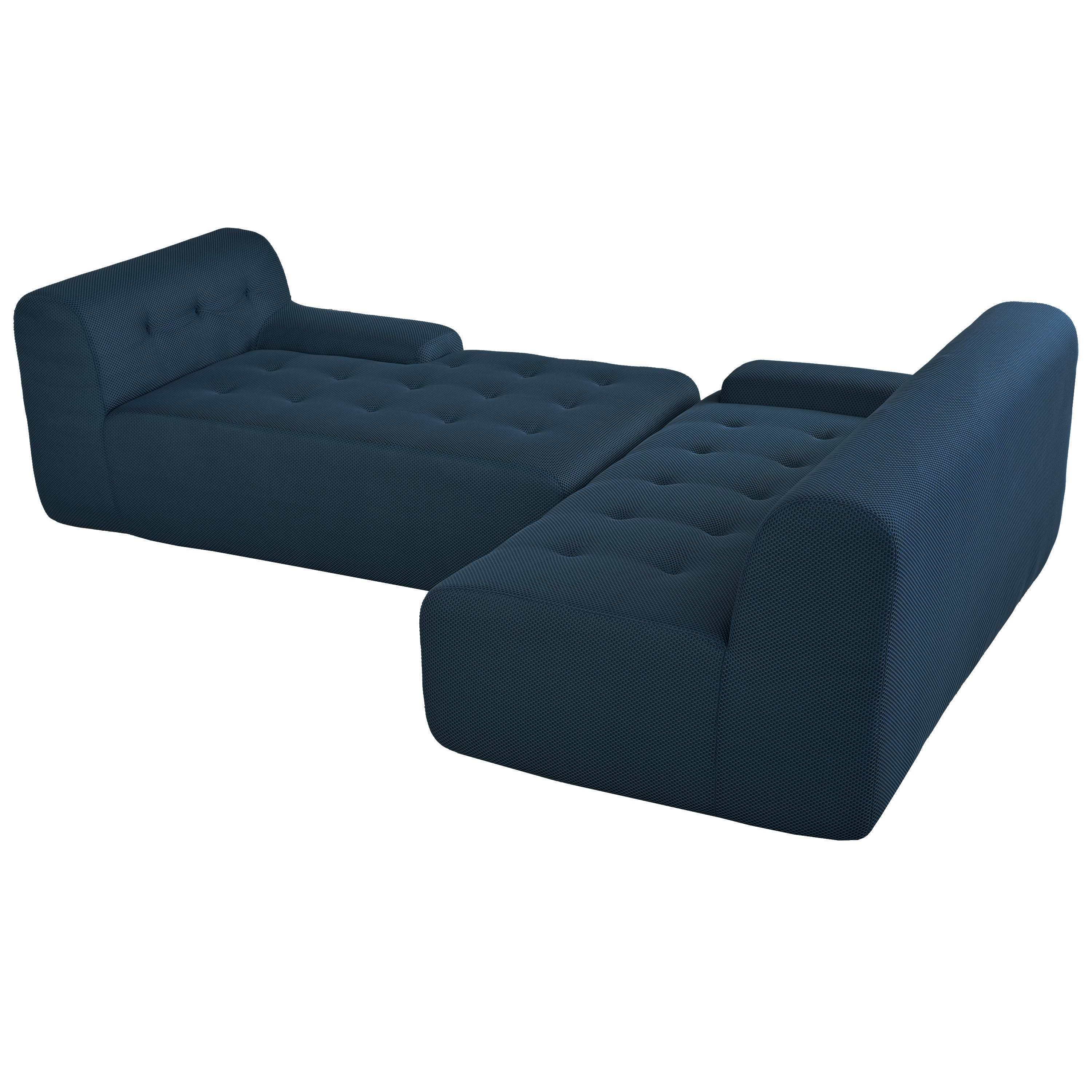 U_Style Modern Large L-Shaped Modular Sofa, Minimalist Style, 2-Piece Set with Free Combinations, Suitable for Living Rooms, Apartments, and Lounges