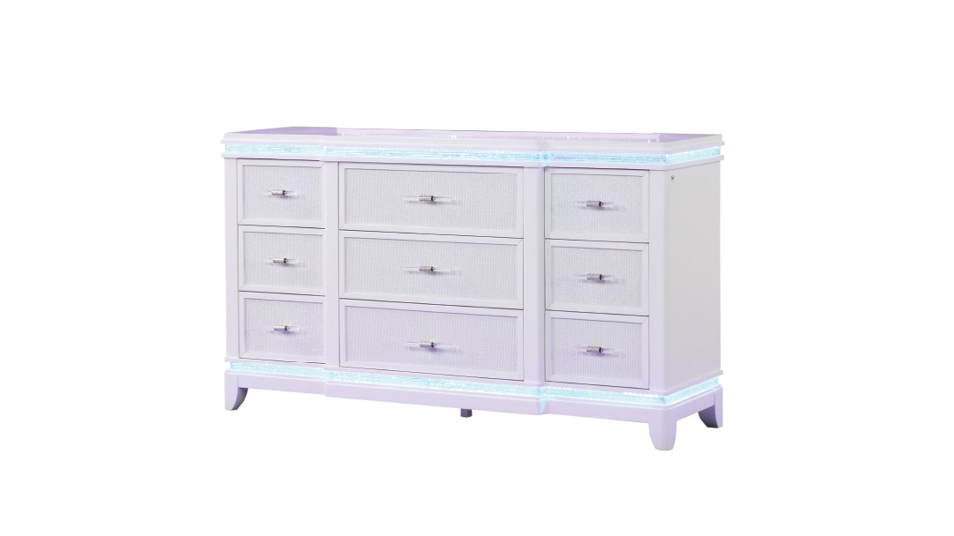 OPIUM King 5 Pc Bedroom set in Milky White(CA INVENTORY)