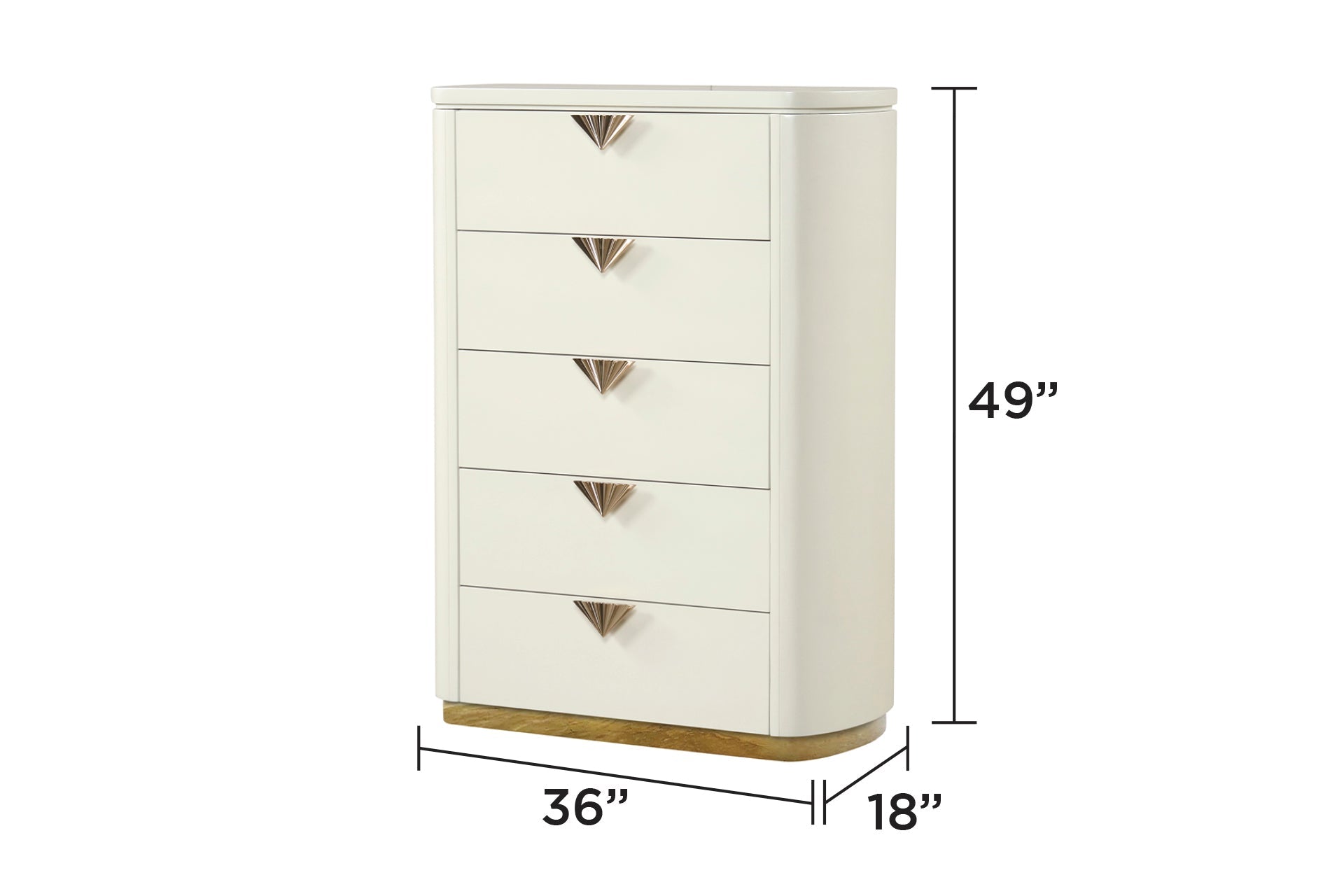 La Pierre Modern Style 5 Pc Queen Upholstered Bedroom Set Made with Wood and Gold Accents in Beige(NJ INVENTORY)