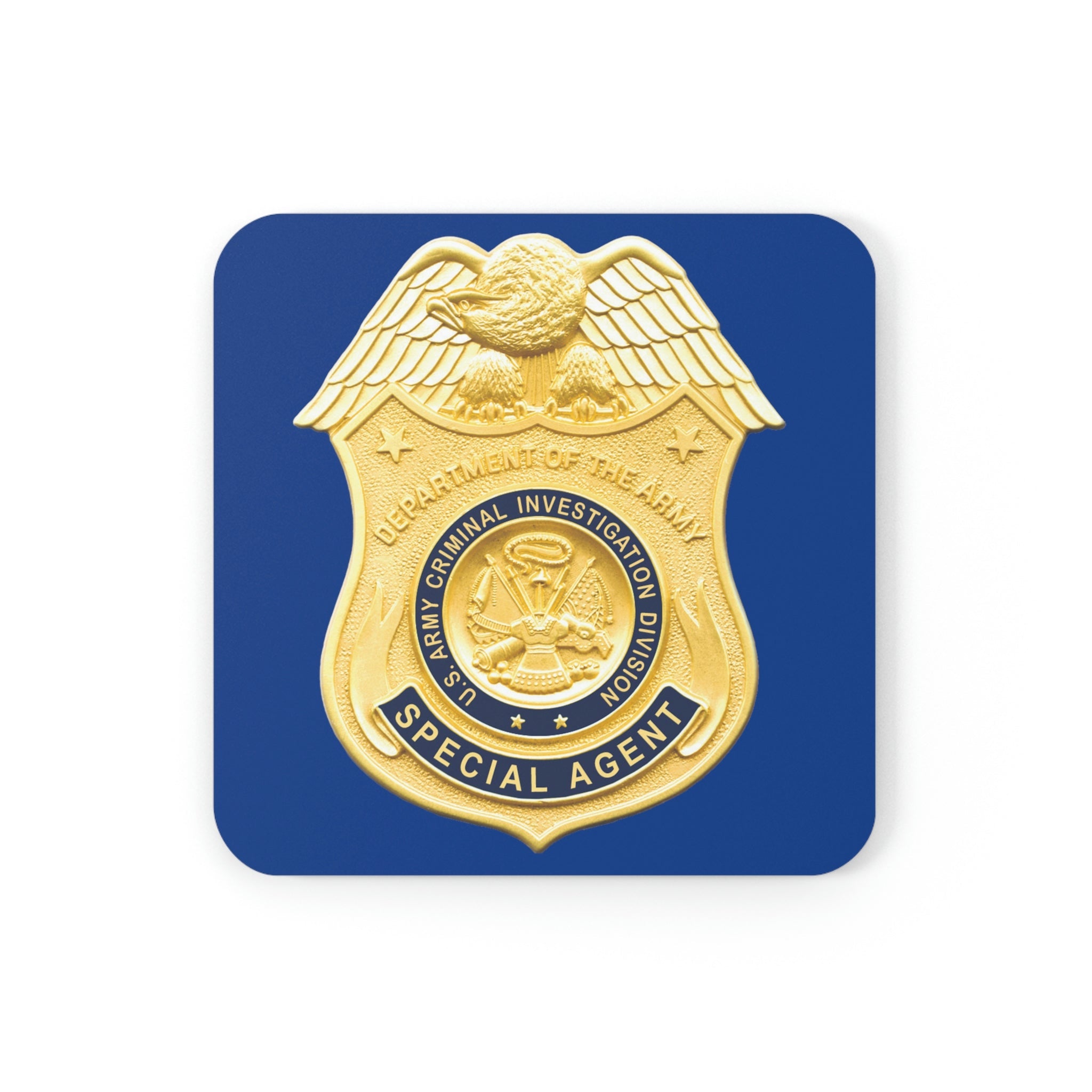 Army CID Badge - Cork Back Coaster