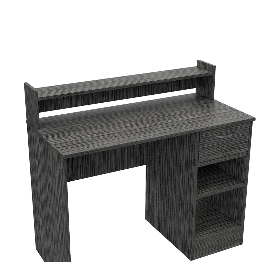 Charlotte Computer Desk with 2 Storage Shelves and Drawer