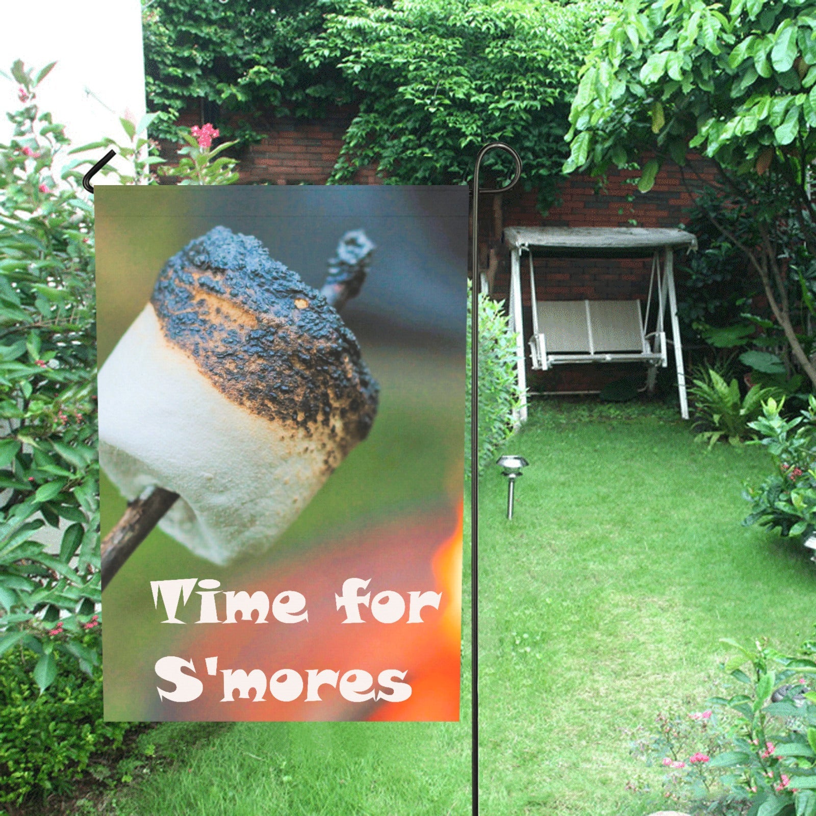 Time for Smores Garden Flag 28" x 40" (Made in USA）