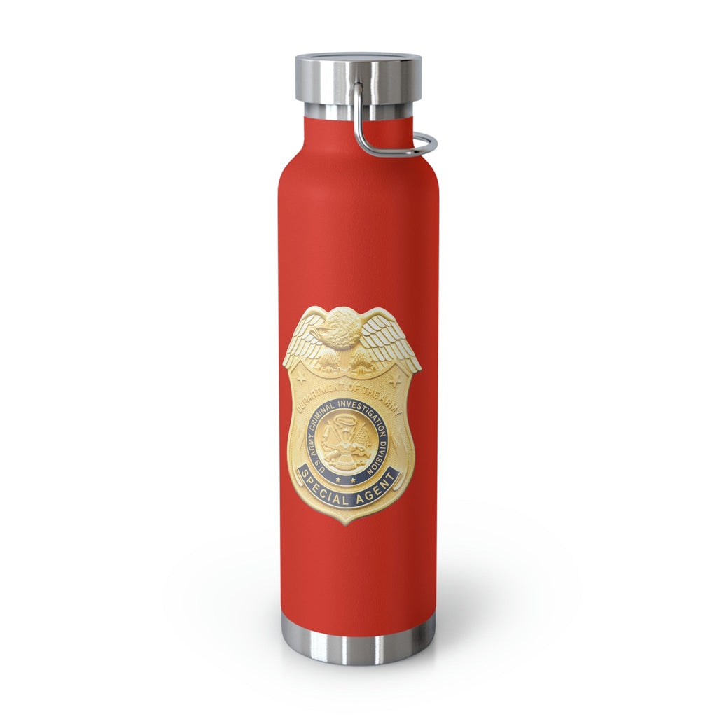 Army CID Badge and Seal - Copper Vacuum Insulated Bottle, 22oz