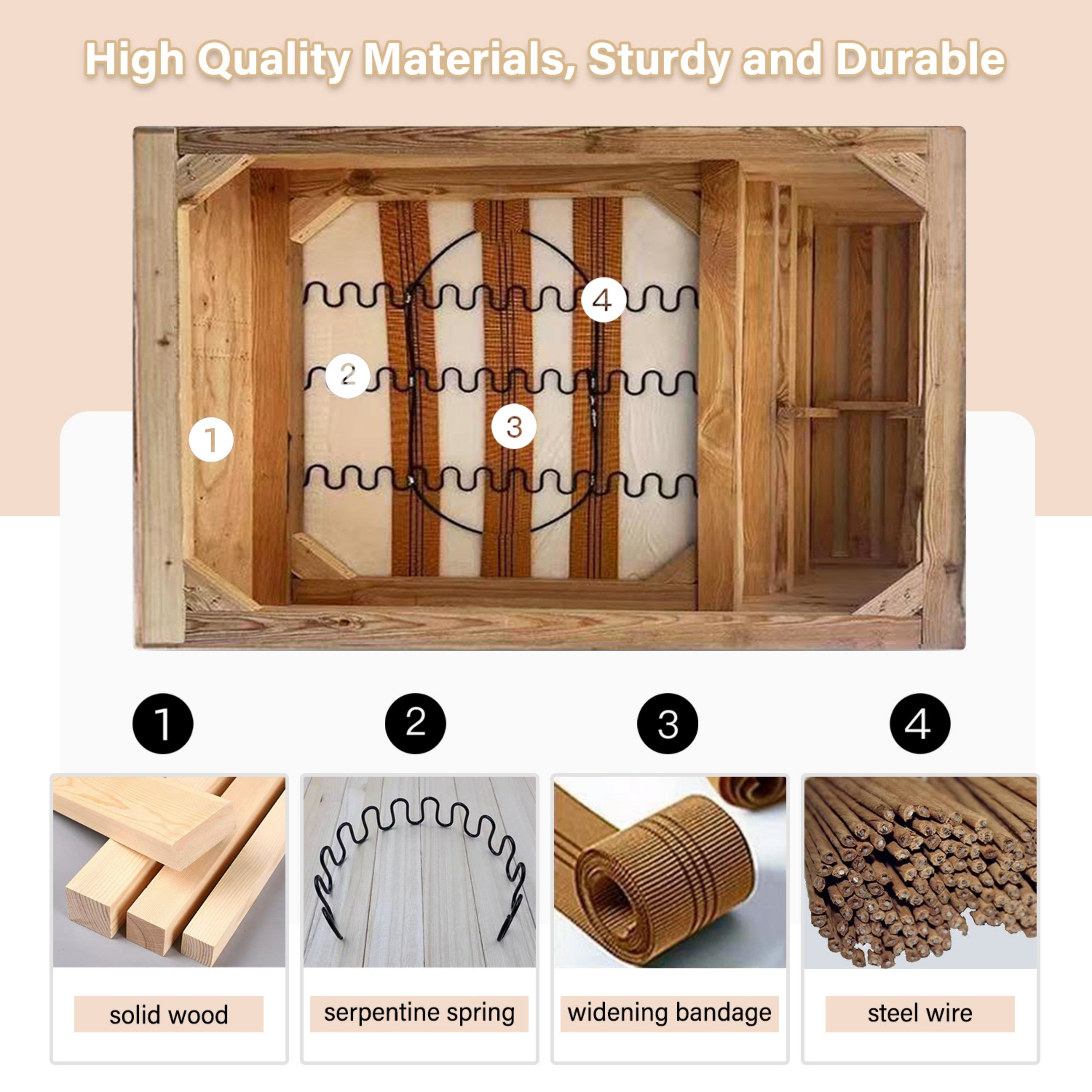104.7 ' Modern 4-Seat Cloud Sofa with Wide Removable Armrests, Tufted Sofa with Metal Legs,Comfy Chenille Upholstered Couch with 2 Pillows for Living Room,Bedroom,Apartment, Office,Studio,Dark Gery