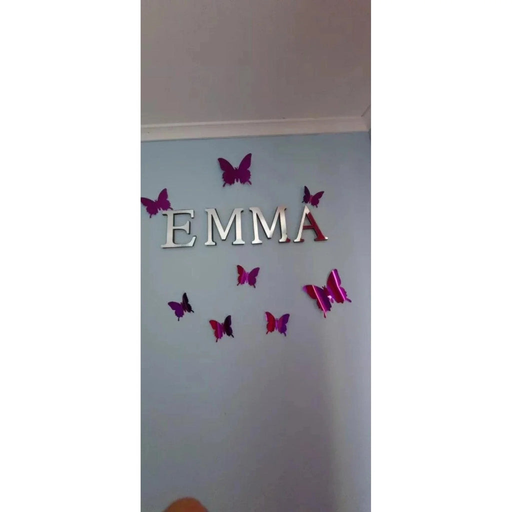 3D Acrylic Letter Wall Decor Stickers 26-Pack