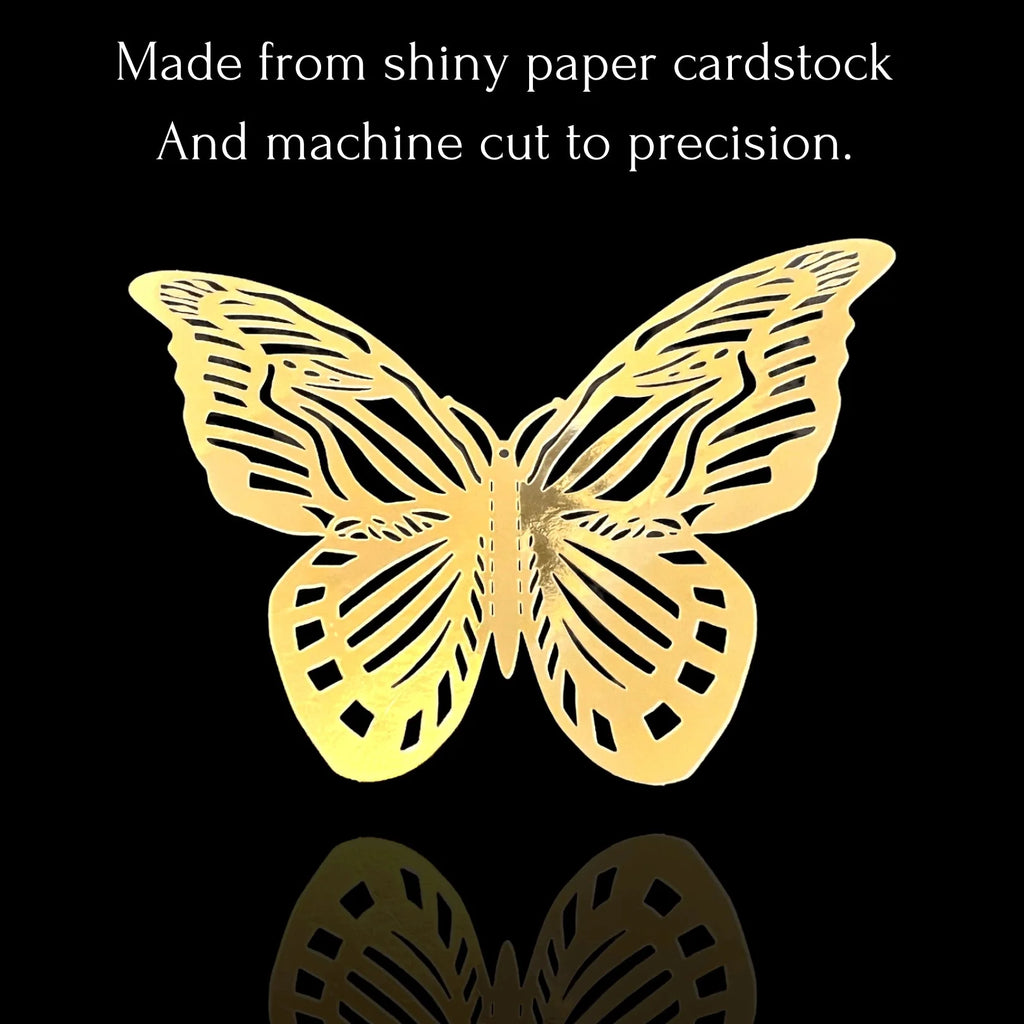 3D Butterfly Craft Wall Decor Stickers 12-Pack