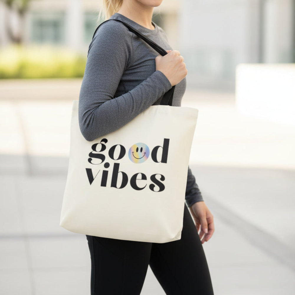 Good Vibes Beach Shopper Tote Bag Medium