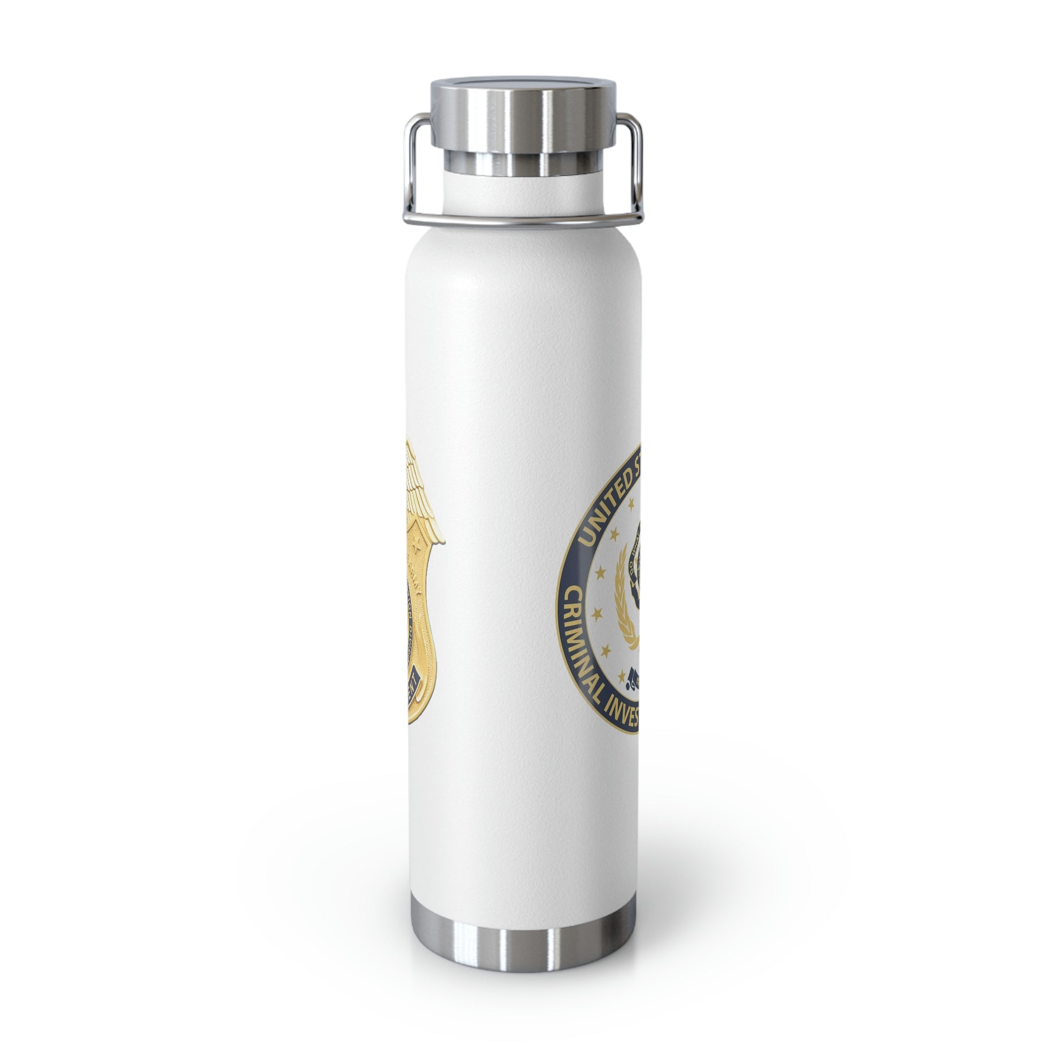 Army CID Badge and Seal - Copper Vacuum Insulated Bottle, 22oz