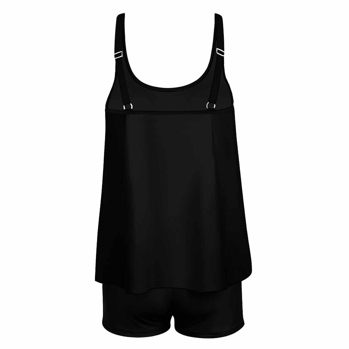Floral LOVE Tankini Two-Piece Swimsuit for Women (Front Printing)