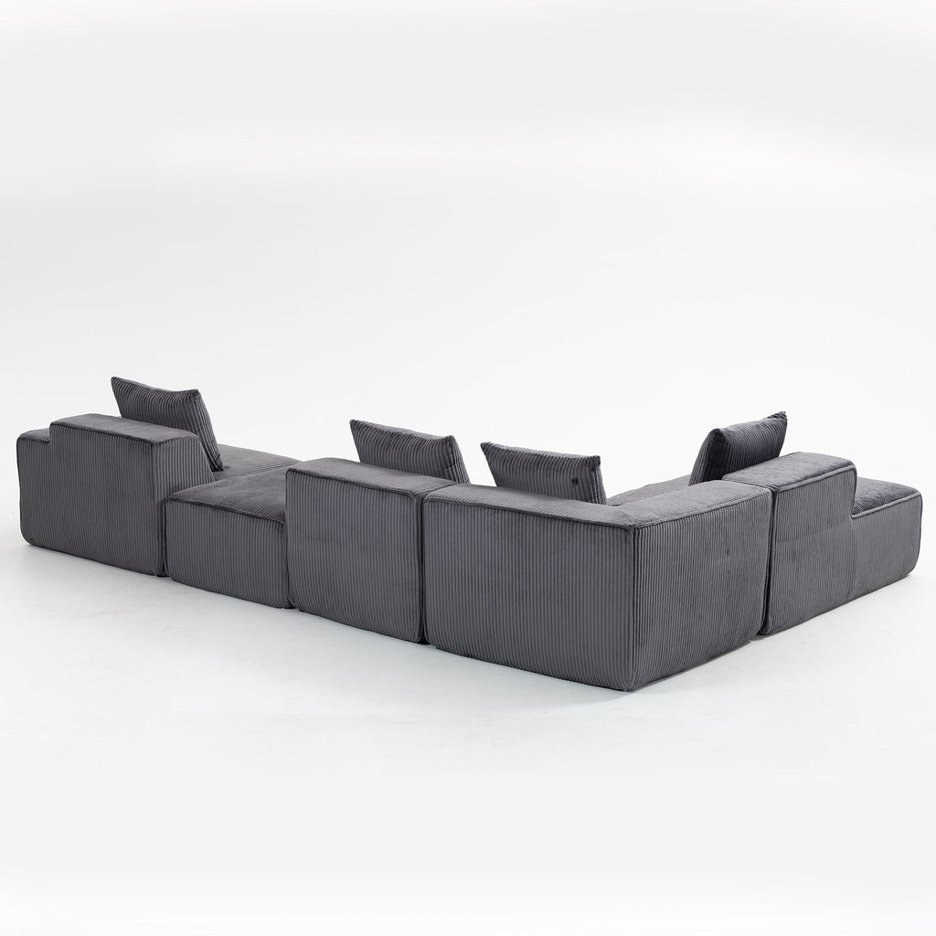 Multi person modular compression sofa that can be freely combined-33005-5