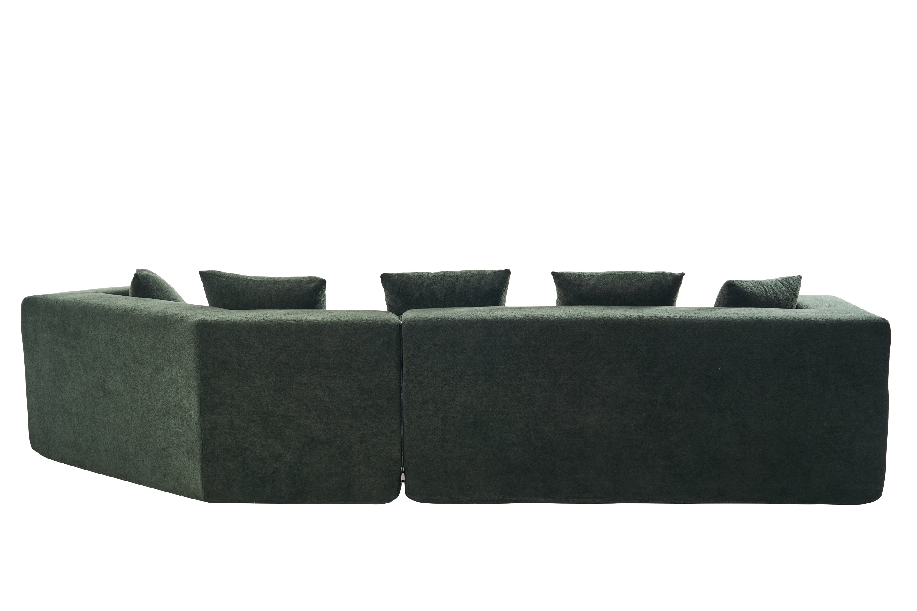 Memory Foam Couch, No Installation & Easy to Transport, Deep Seat Modern Sofa with Chenille Fabric, Couch for Living Room, Bedroom, Apartment, Home Office