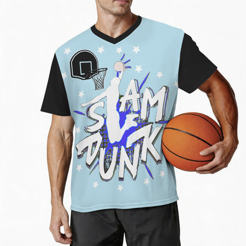 Slam Dunk Men's V-Neck Jersey (Model T97)