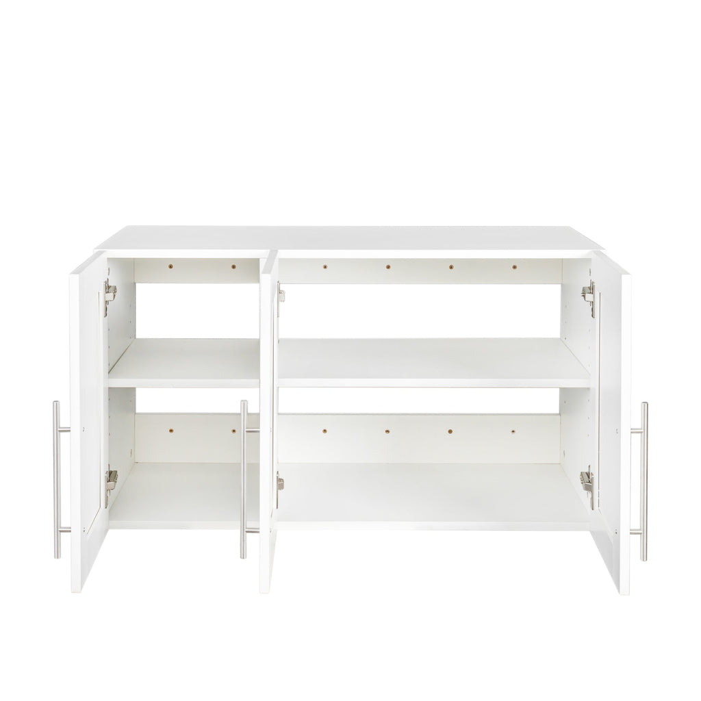 Stackable Wall Mounted Storage Cabinet, 15.75 'D x 35.43' W x 19.69 'H, White