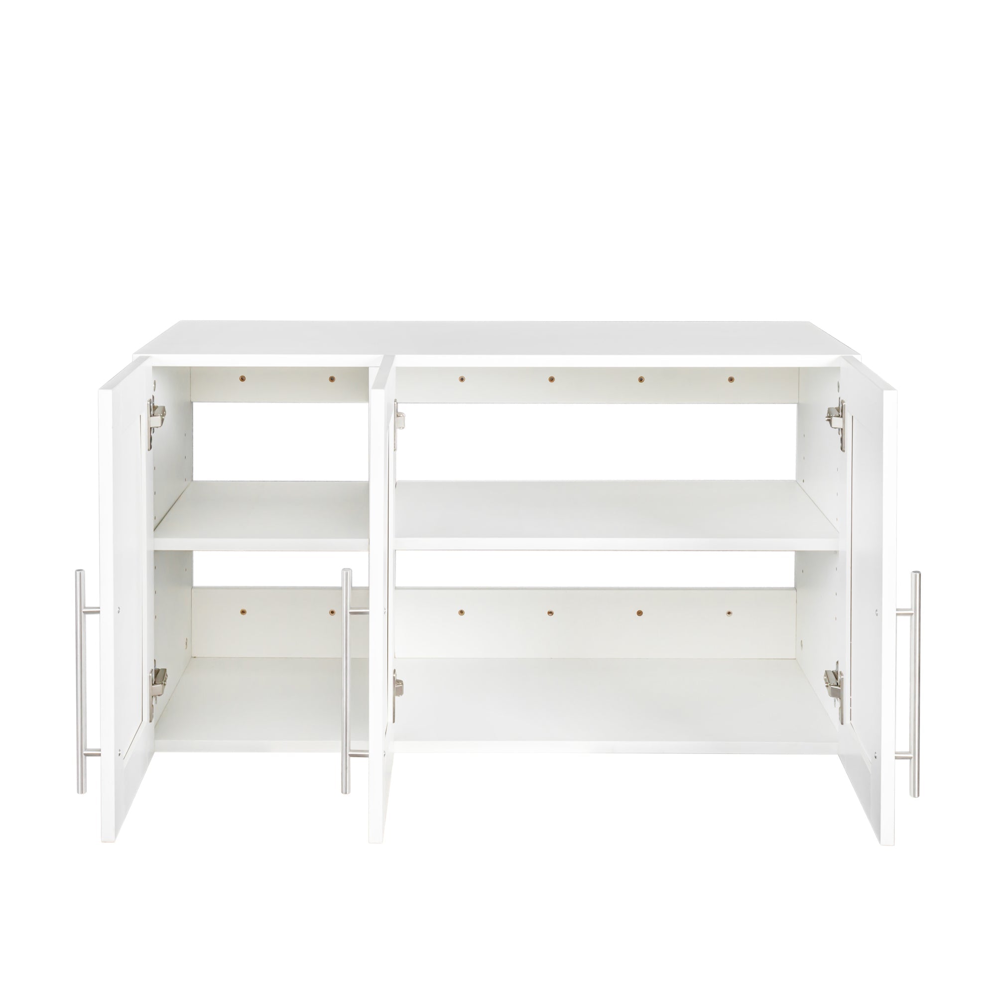 Stackable Wall Mounted Storage Cabinet, 15.75 'D x 35.43' W x 19.69 'H, White