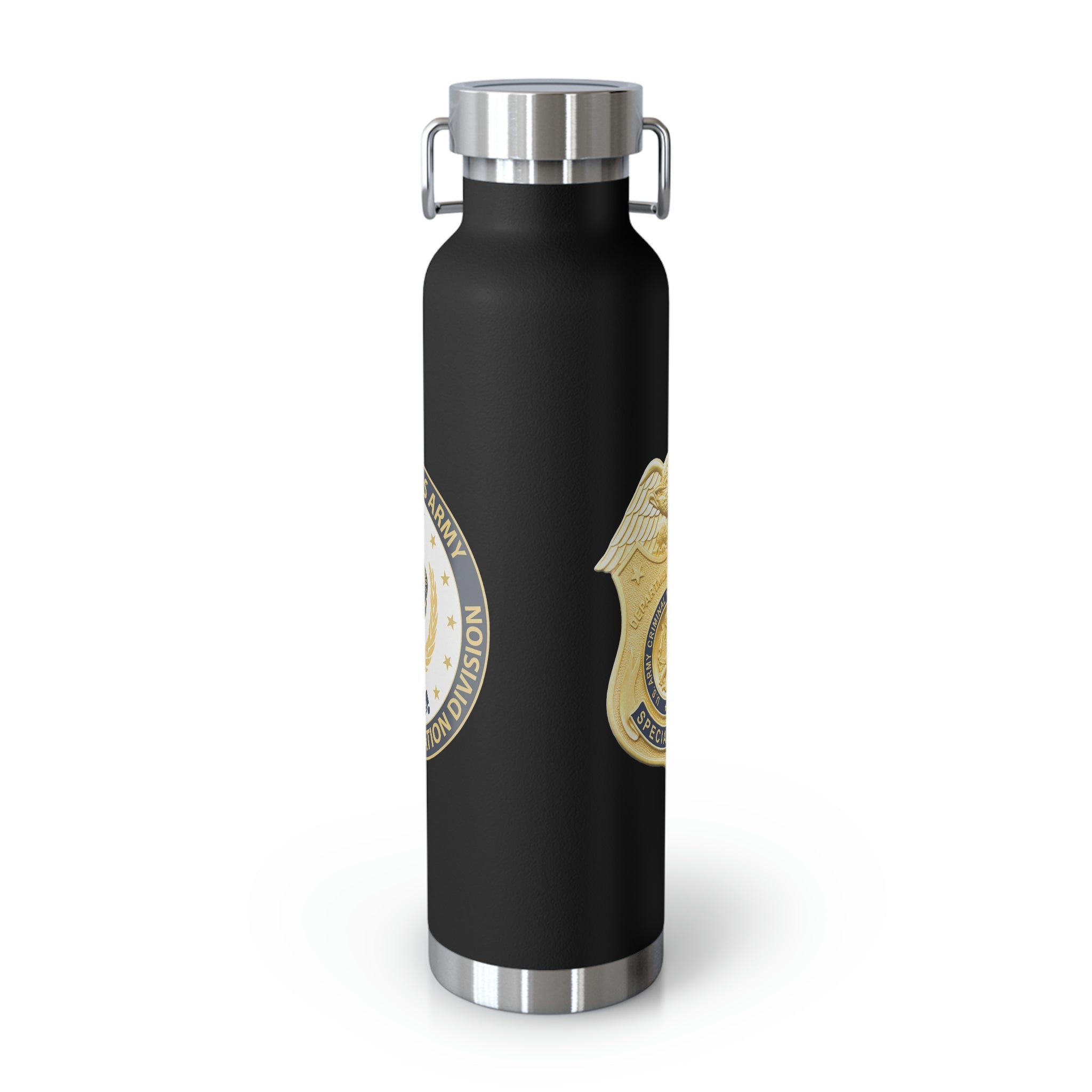 Army CID Badge and Seal - Copper Vacuum Insulated Bottle, 22oz