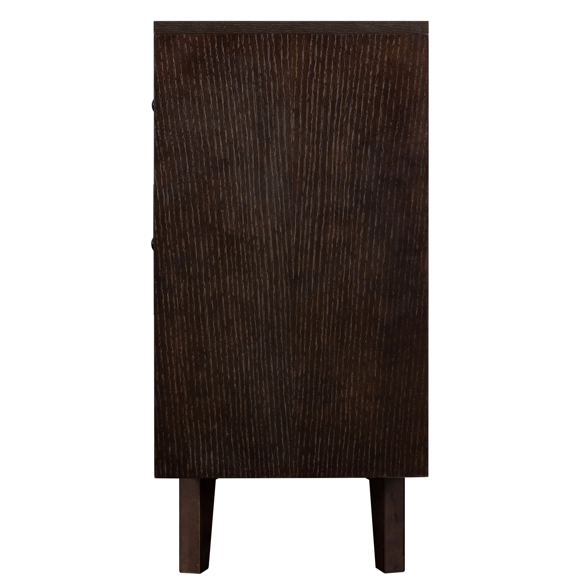 Solid Wood spray-painted drawer dresser bar,buffet tableware cabinet lockers buffet server console table lockers, retro round handle, applicable to the dining room, living room,kitchen corridor auburn