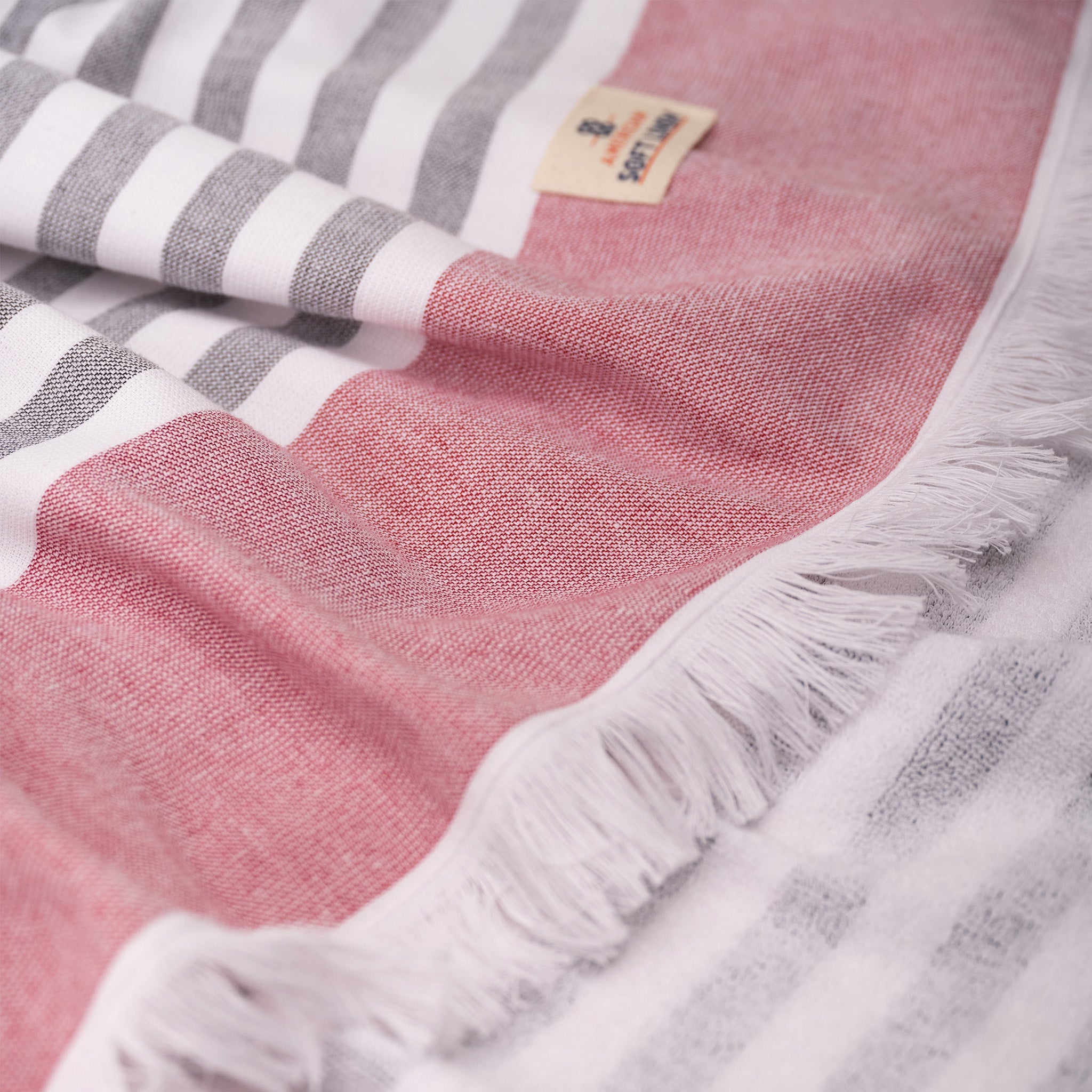 4 Packed Terry Peshtemal and Premium Beach Towel, Mediterranean Cotton Turkish Peshtemals, 35" x 60",  Modern & Traditional Turkish Bath Towels