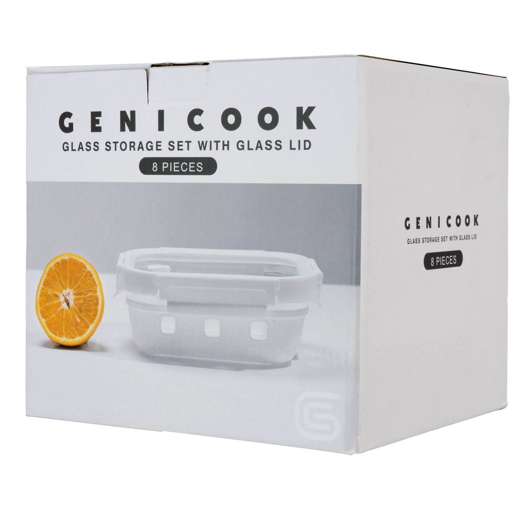 Glass Container w/ Silicone Wrap Set