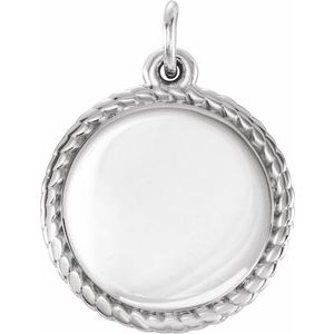 Engravable Rope Necklace or Charm/Pendant