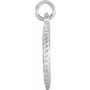 Engravable Rope Necklace or Charm/Pendant