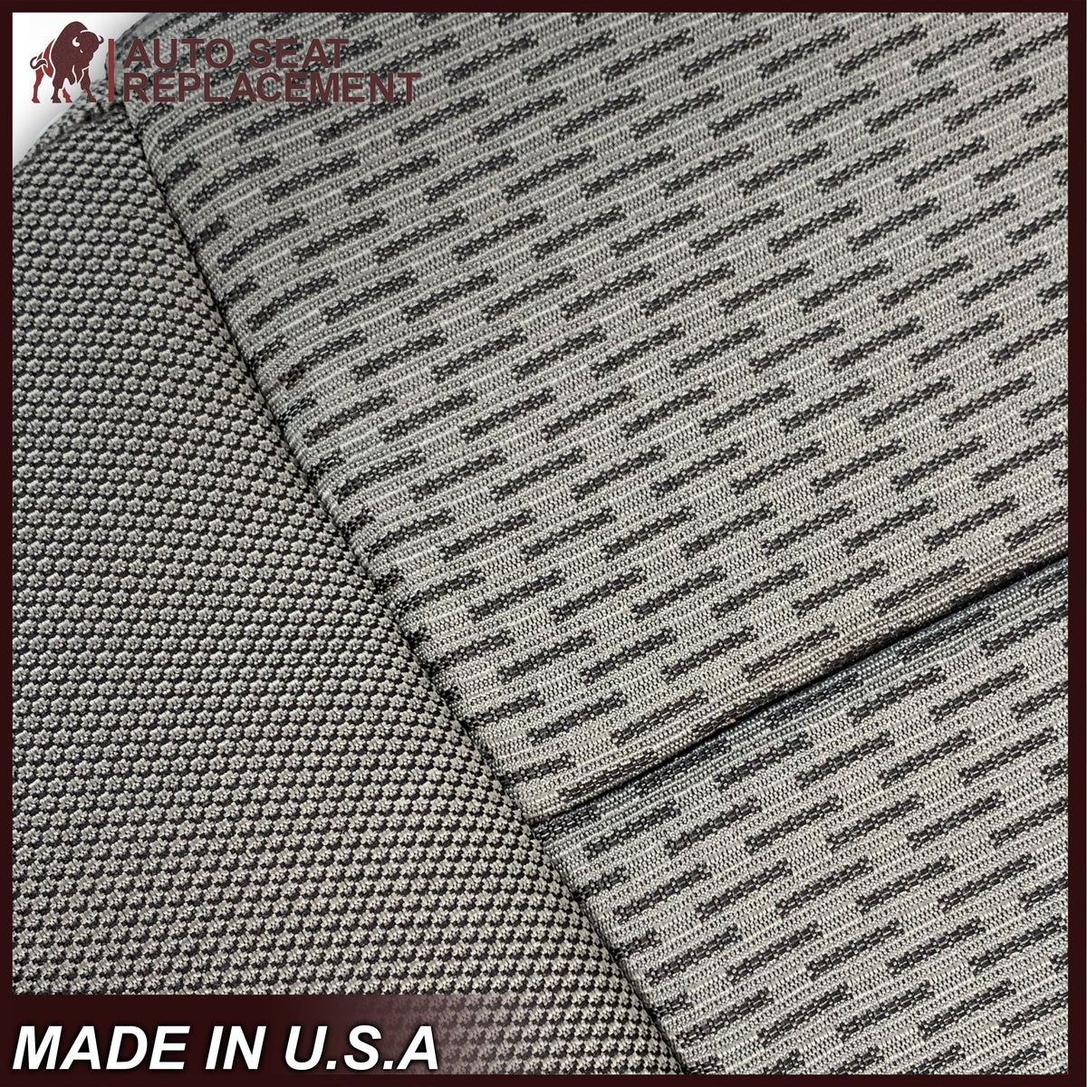2017-2021 Ford F250 XLT Driver Or Passenger Side Cloth Replacement Seat Cover In Gray