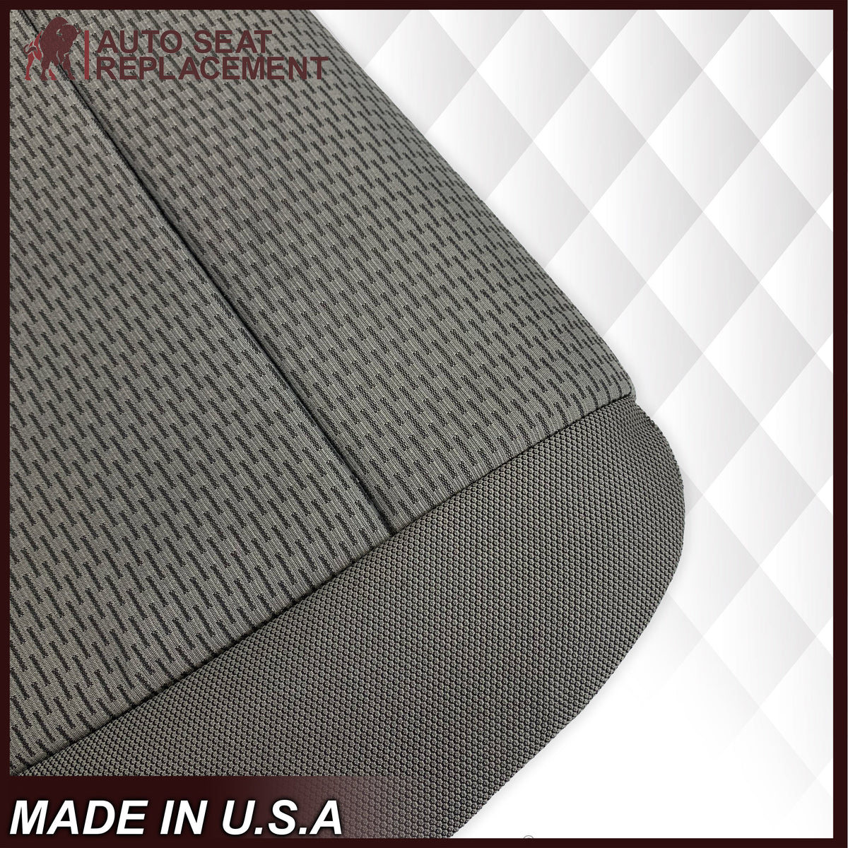 2017-2021 Ford F250 XLT Driver Or Passenger Side Cloth Replacement Seat Cover In Gray