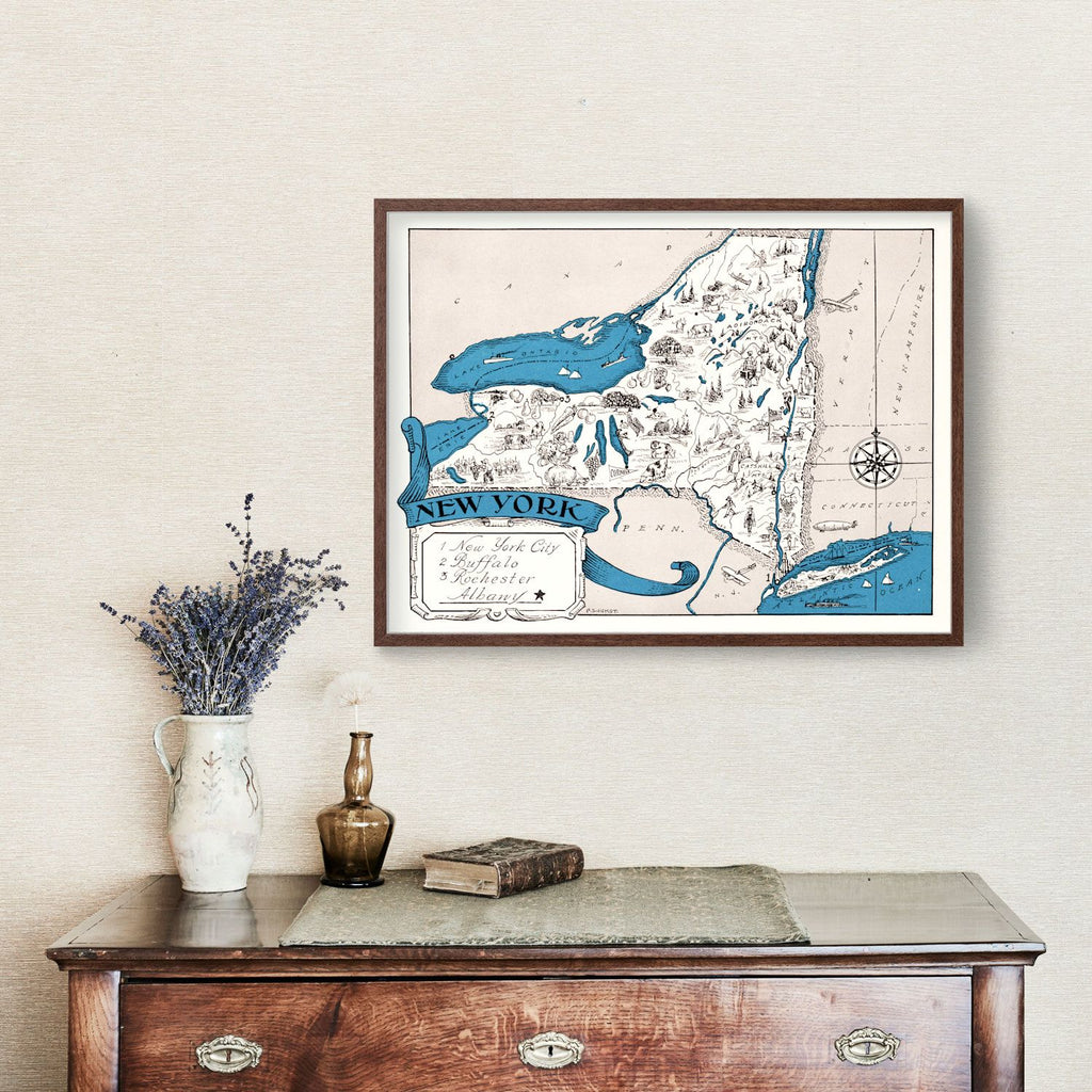 Vintage Map of New York 1931
