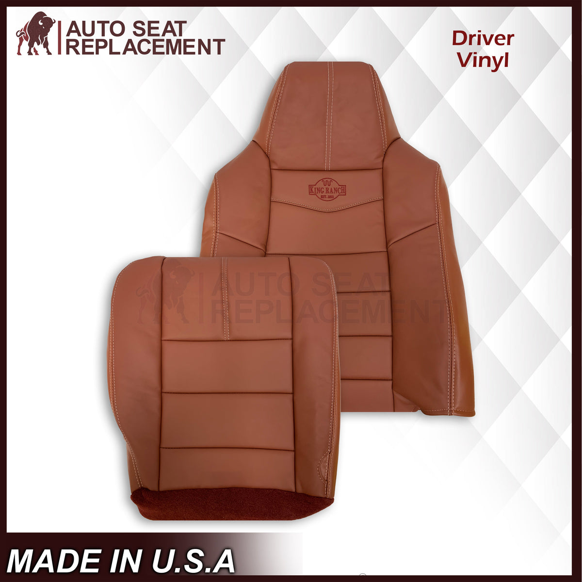 2008-2010 Ford F-250 F-350 F-450 F-550 Lariat Seat Cover in King Ranch: Choose From Variants