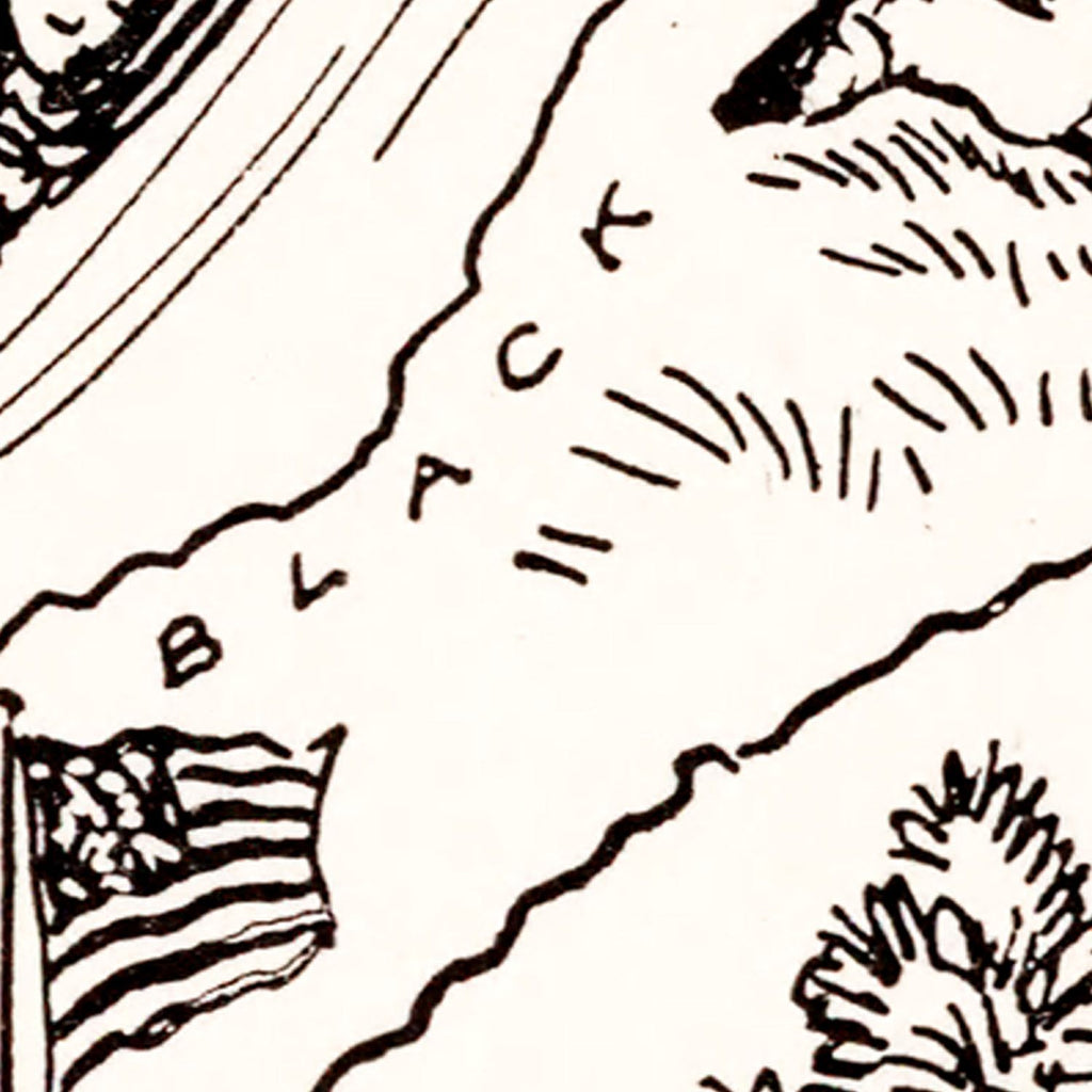 Vintage Map of Mississippi 1931