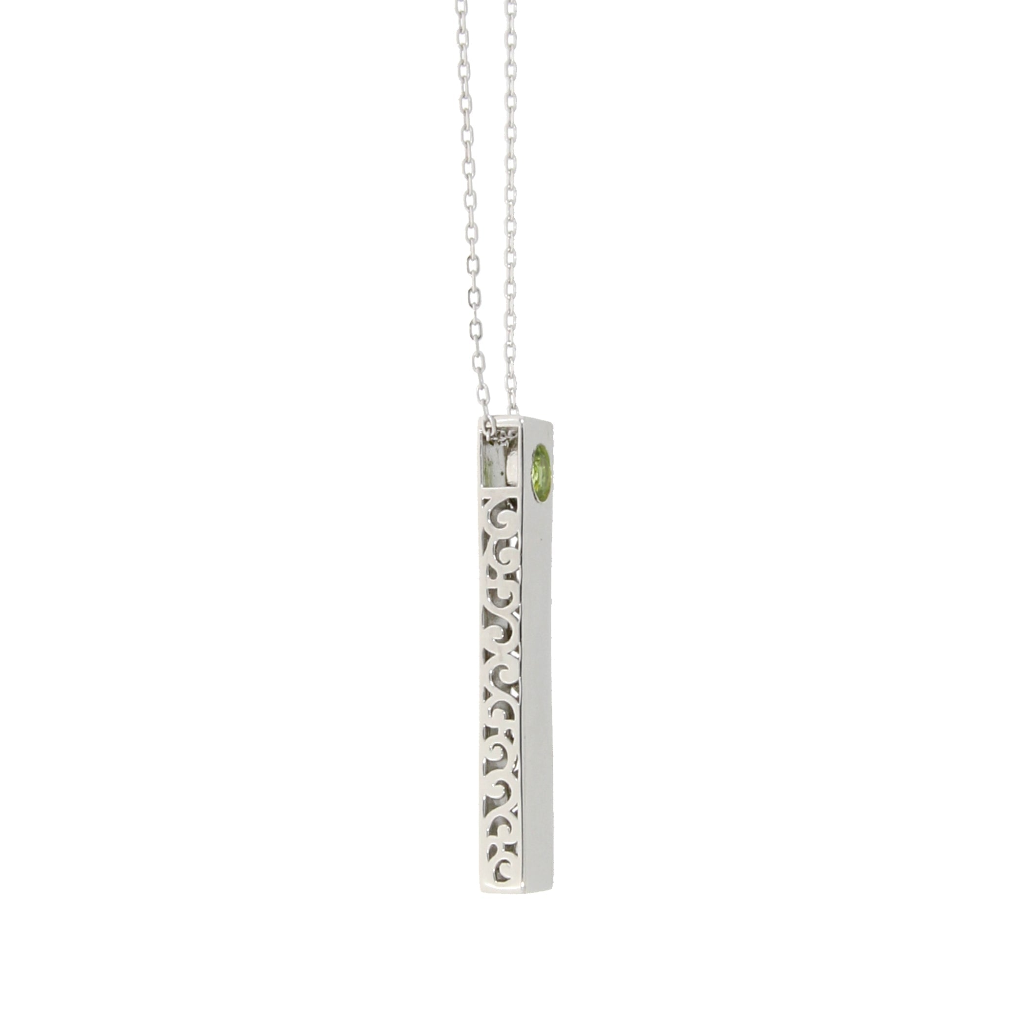 Genuine Peridot Fashion Pendants Sterling Silver