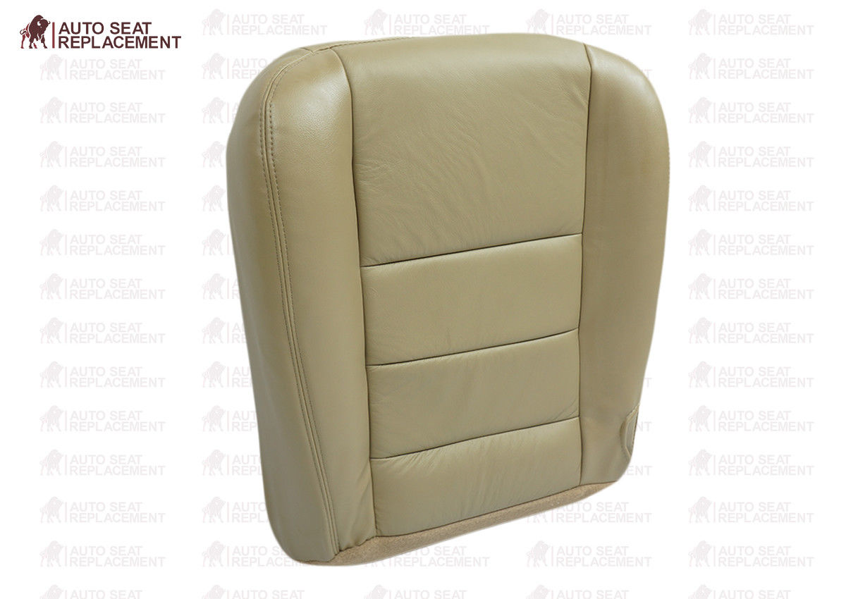 2003-2007 Ford F250 F350 Lariat Seat Cover in Tan: Choose Leather or Vinyl