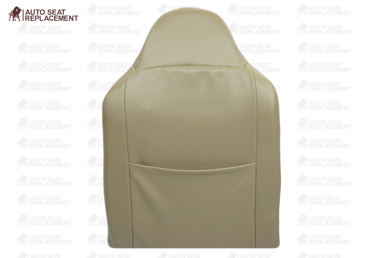 2003-2007 Ford F250 F350 Lariat Seat Cover in Tan: Choose Leather or Vinyl