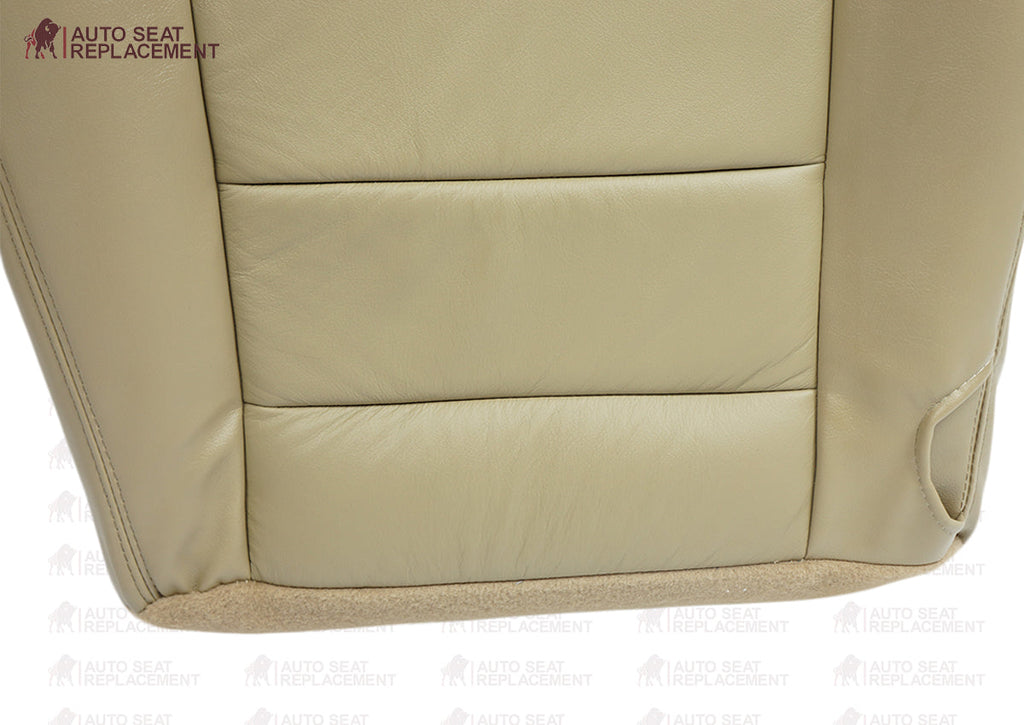 2003-2007 Ford F250 F350 Lariat Seat Cover in Tan: Choose Leather or Vinyl