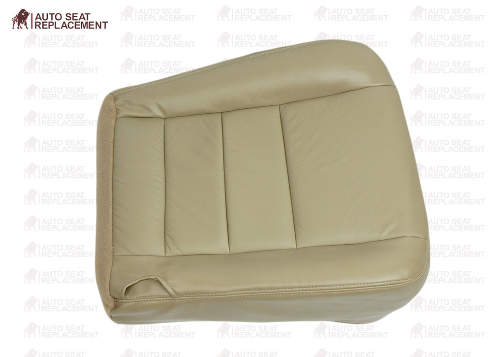 2003-2007 Ford F250 F350 Lariat Seat Cover in Tan: Choose Leather or Vinyl
