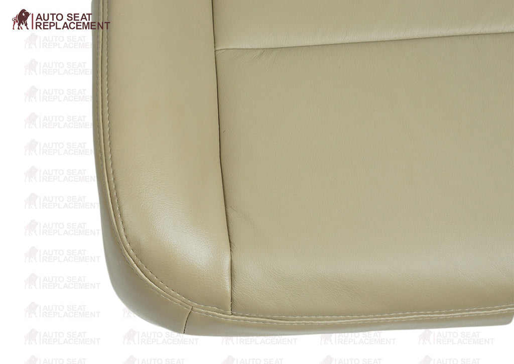 2003-2007 Ford F250 F350 Lariat Seat Cover in Tan: Choose Leather or Vinyl