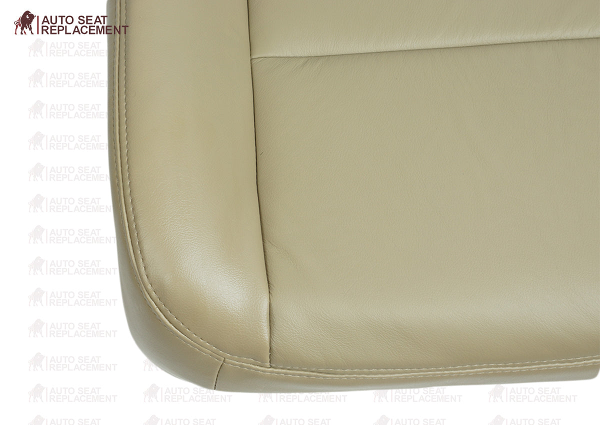 2003-2007 Ford F250 F350 Lariat Seat Cover in Tan: Choose Leather or Vinyl