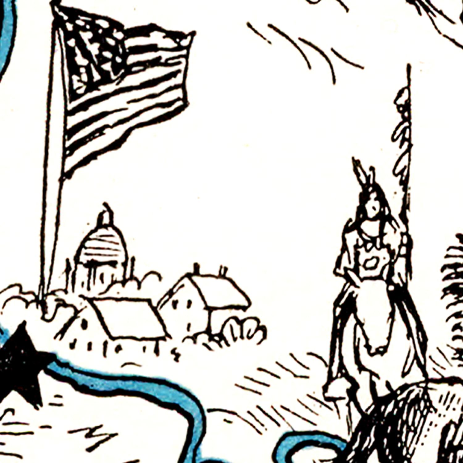 Vintage Map of South Dakota 1931