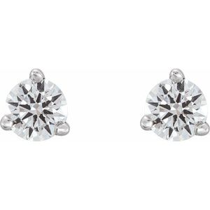 Platinum 1/5 CTW Natural Diamond Earrings – image 2