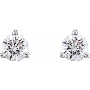14K White Gold 1/3 CTW Natural Diamond Earrings – image 2