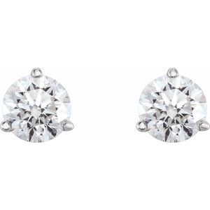 Platinum 1 CTW Natural Diamond Earrings – image 2