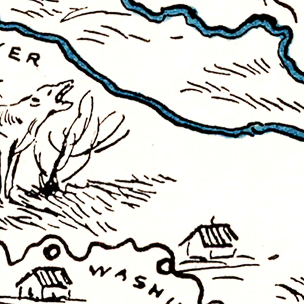 Vintage Map of Oklahoma 1931